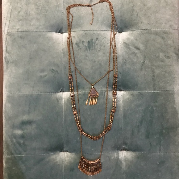 Forever 21 Jewelry - Forever 21 Gold Multi-layer Necklace